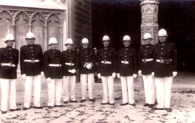 Guardia Urbana al Pla de la Seu. Anys 30 del S.XX
