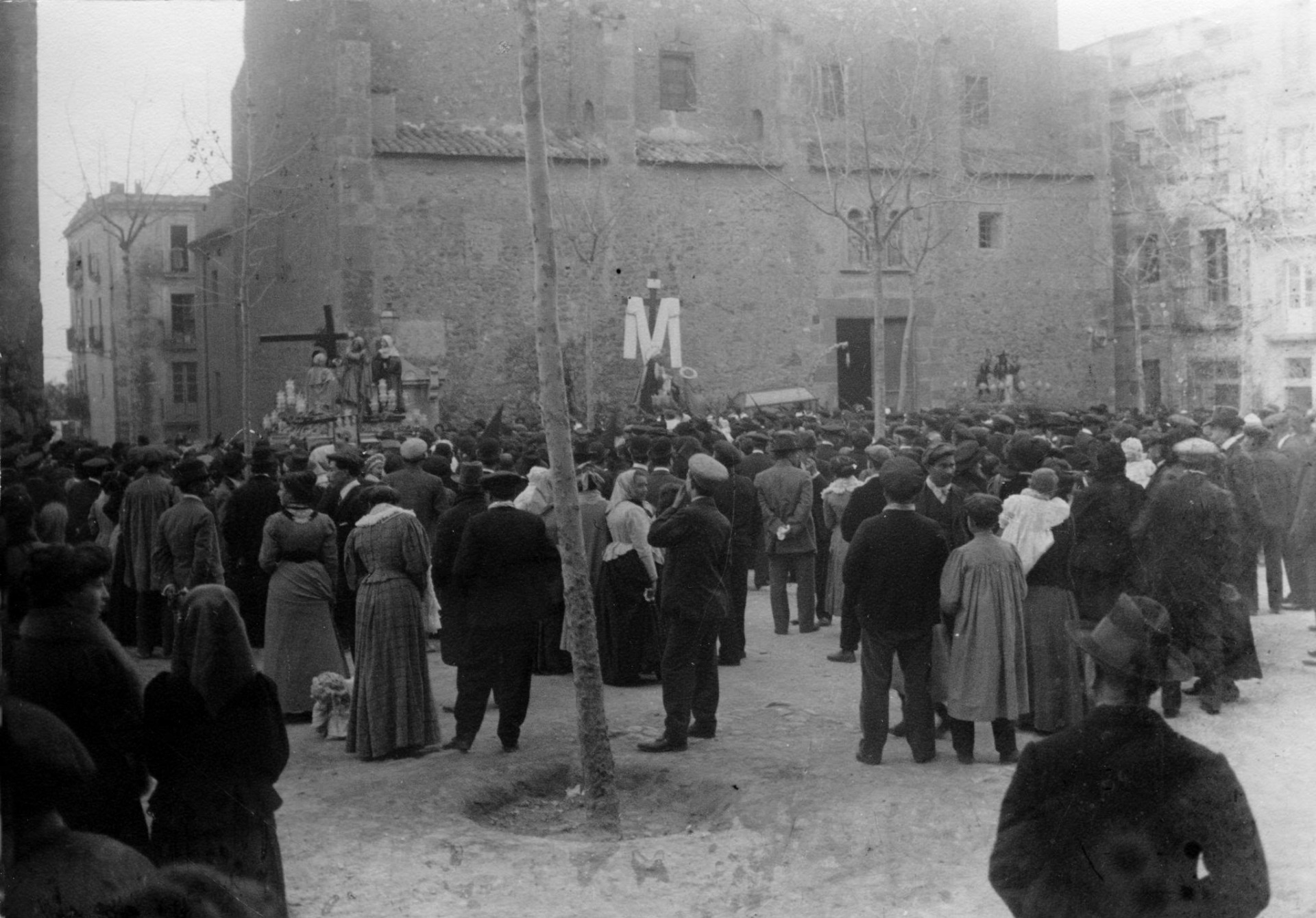Plaça del Rei. Setmana Santa 1910-1913