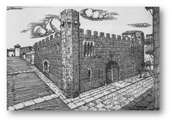 Dibuix del Castell del Patriarca (1807)